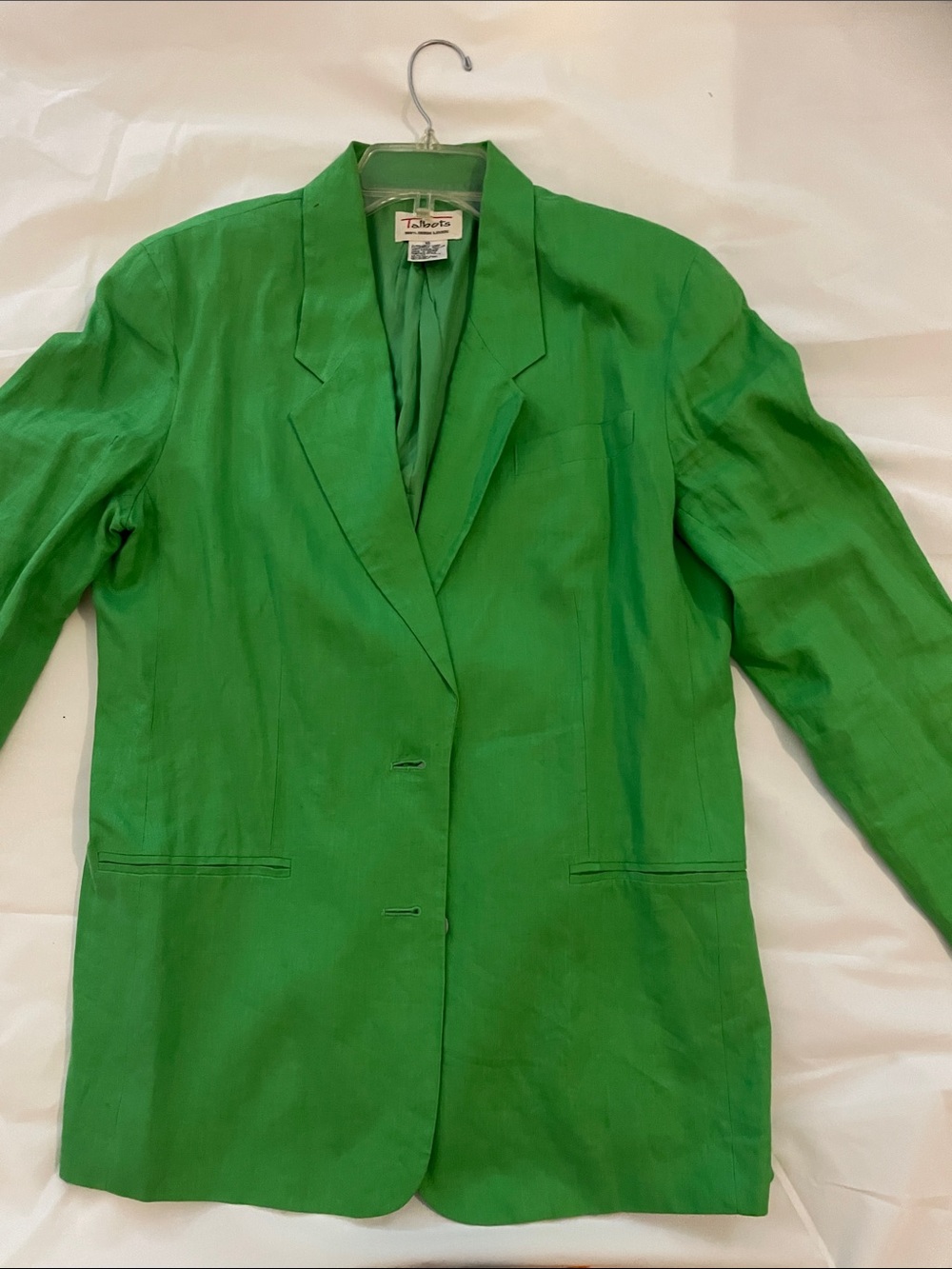 Talbots Bright Green Women's Blazer Jacket